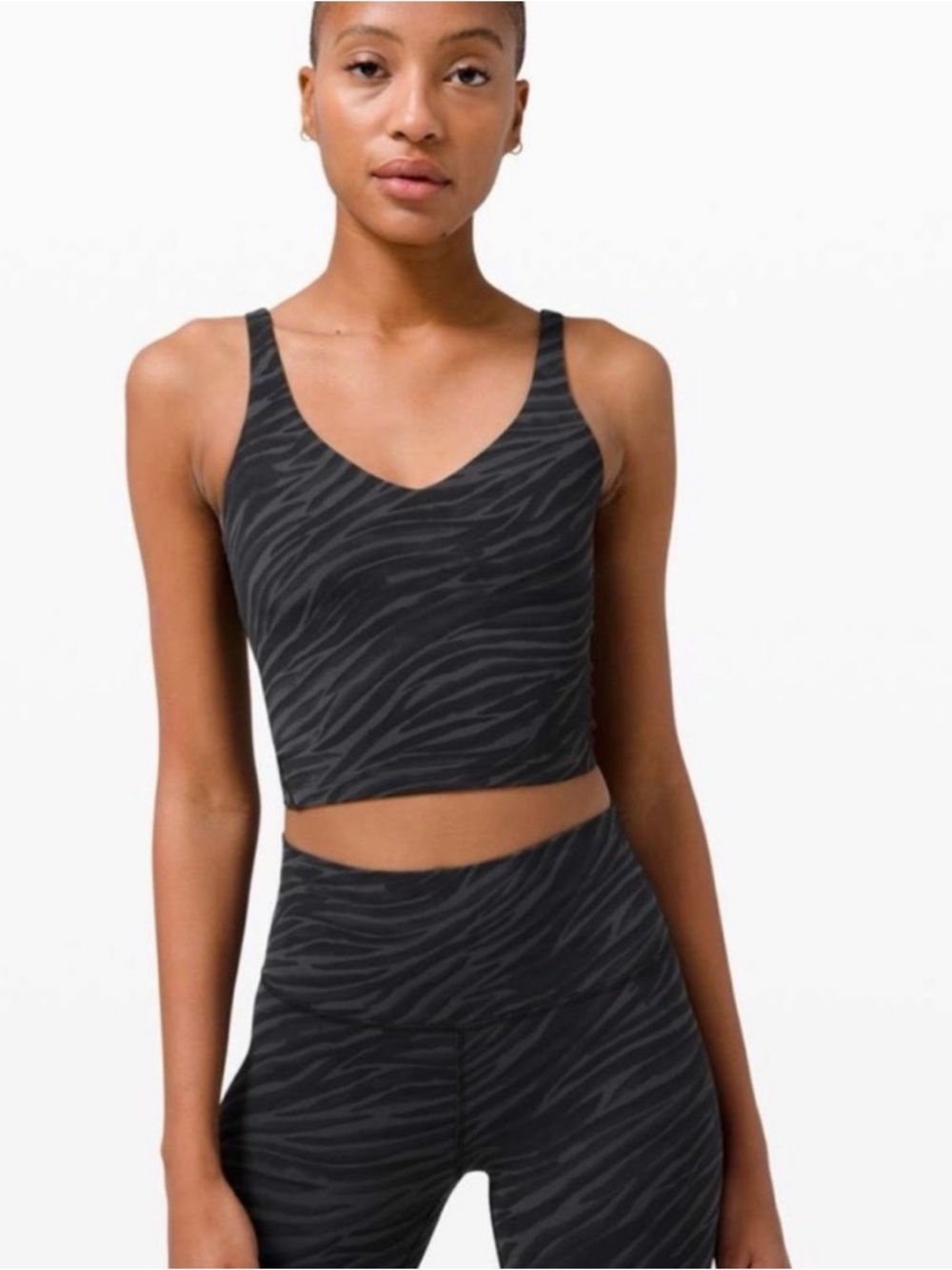 lululemon athletica Black Zebra-Print Align Tank